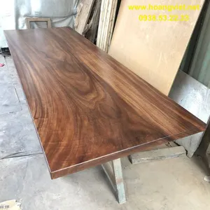 Mặt bàn gỗ me tây dài 2m6 rộng 90cm dày 5cm
