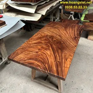 Mặt bàn gỗ me tây đẹp dài 1m4 rộng 76cm dày 5cm