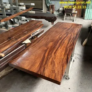 Mặt bàn gỗ me tây nguyên tấm rộng 1m dày 7cm dài 2m7