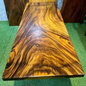 Mặt bàn gỗ me tây nguyên tấm dài 2m rộng 80cm dày 5cm