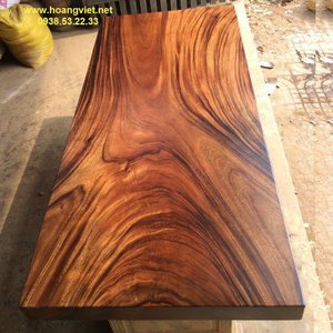 Mặt bàn gỗ me tây tphcm 81x10x212cm