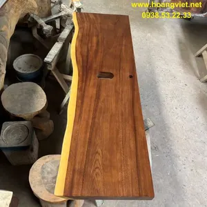 Mặt lavabo gỗ me tây 60x7x200cm