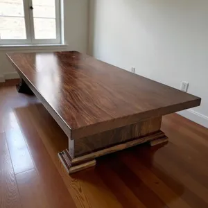 Phản gỗ me tây 1 tấm nguyên khối 130x10x240cm cao 45cm