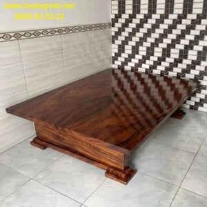 Phản gỗ me tây 2 tấm đối xứng 146(2 tấm) x5x198cm cao 45cm