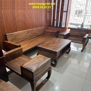 Sofa gỗ me tây nguyên khối chữ L