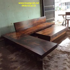 Sofa gỗ nguyên tấm hình chữ L