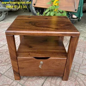 Tủ đầu giường gỗ tự nhiên me tây rộng 50cm cao 50cm sâu 40cm