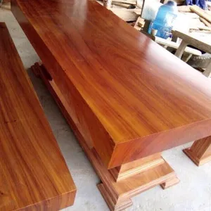 Bàn ghế gỗ nguyên tấm
