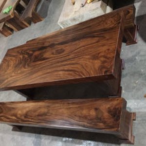 Bộ bàn ghế ăn gỗ tự nhiên 80x12x250cm