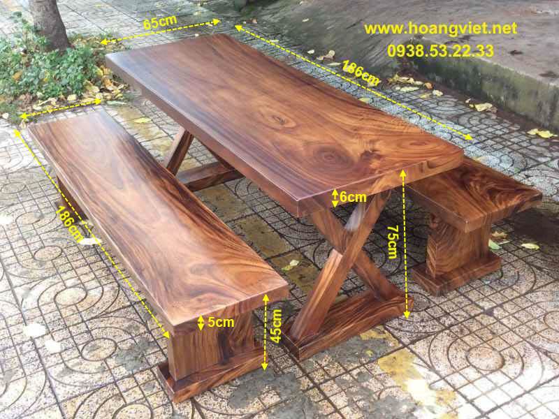 Bàn ghế k3 gỗ me tây cạnh thẳng bền đẹp và sang trọng.