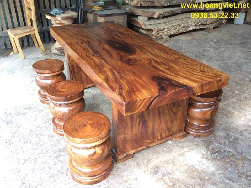 Mẫu bàn gỗ nguyên tấm bán chạy nhất tại tphcm 