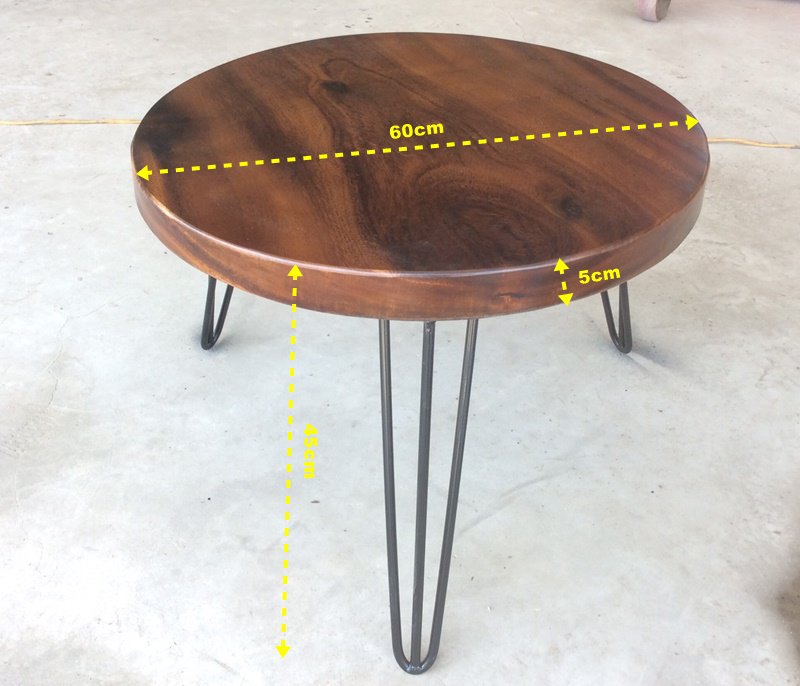 Mẫu bàn gỗ tròn 3 chân đẹp mắt và sang trọng hiện nay