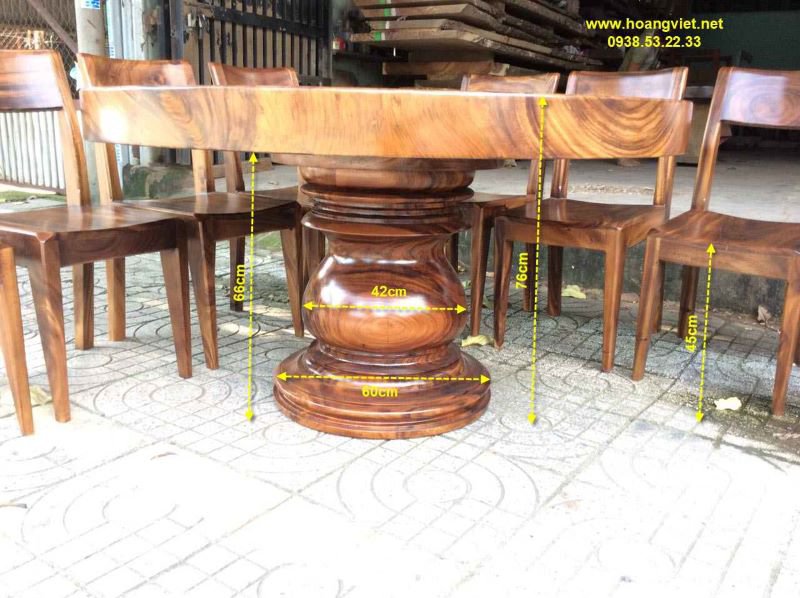 Mẫu bàn ăn tròn 8 ghế hiện đại và đẹp
