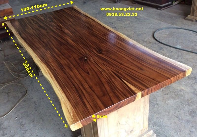 Cách chọn mặt bàn gỗ me tây giá rẻ phù hợp với nhu cầu