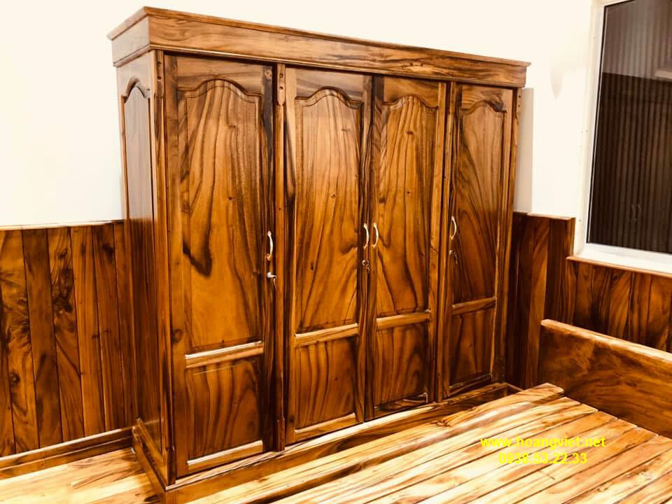 Tủ nội thất gỗ me tây vân đẹp Tủ nội thất gỗ me tây vân đẹp