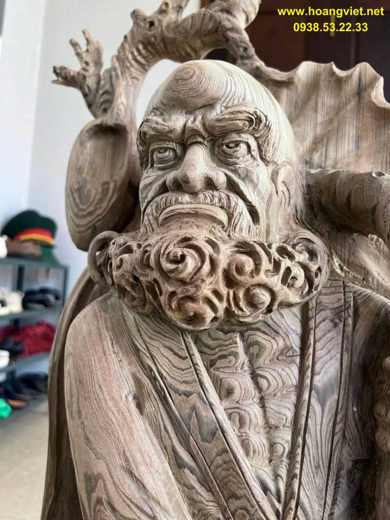 Tượng đạt ma sư tổ gỗ thủy tùng Tượng đạt ma sư tổ gỗ thủy tùng