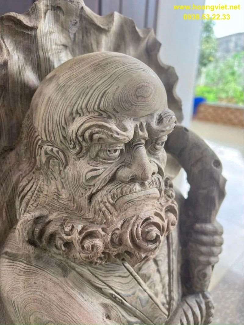 Tượng đạt ma sư tổ gỗ thủy tùng Tượng đạt ma sư tổ gỗ thủy tùng