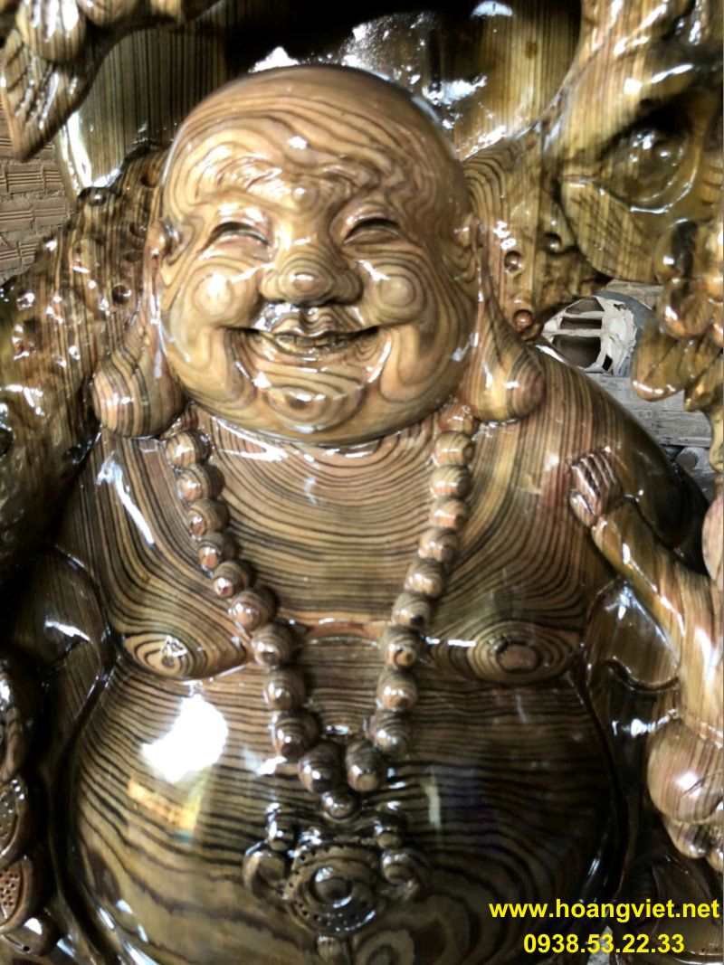 Tượng phật di lặc bằng gỗ thủy tùng Tượng phật di lặc bằng gỗ thủy tùng