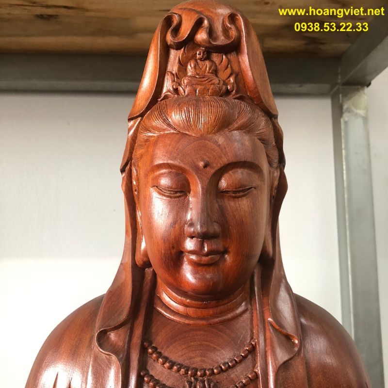 Tượng phật quan âm gỗ hương. Tượng phật quan âm gỗ hương.