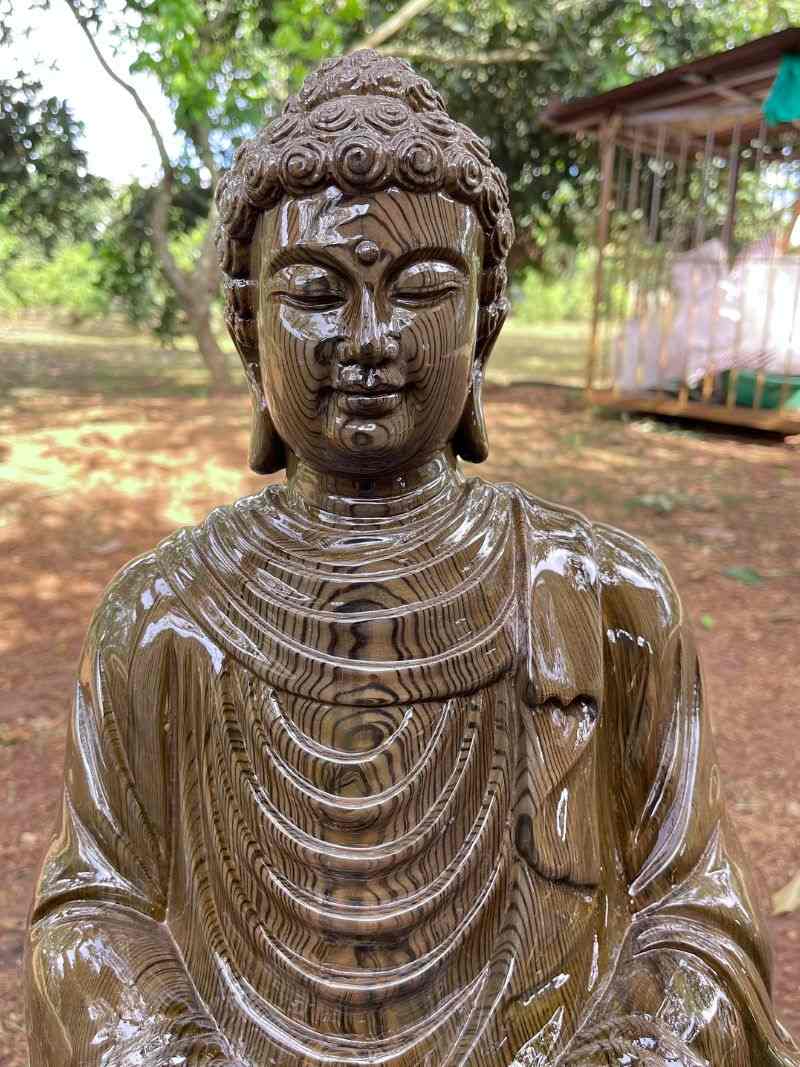 Tượng phật thích ca gỗ thủy tùng. Tượng phật thích ca gỗ thủy tùng.