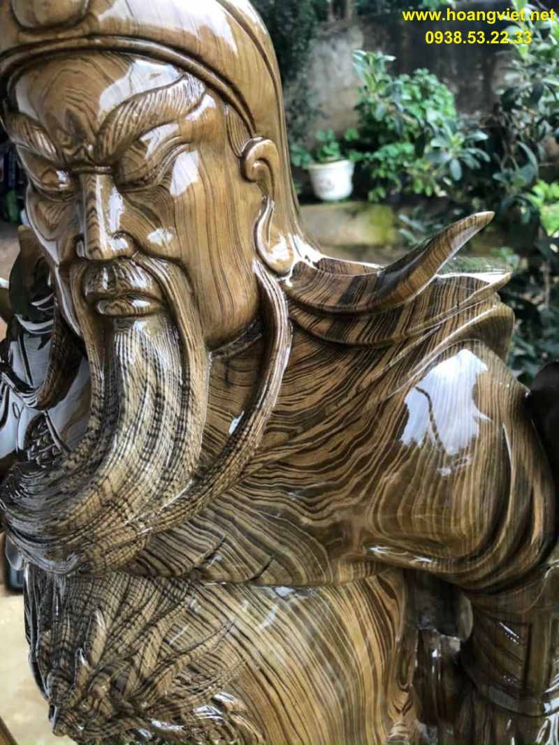 Tượng quan công gỗ thủy tùng cao 1m6 rộng 60cm Tượng quan công gỗ thủy tùng cao 1m6 rộng 60cm