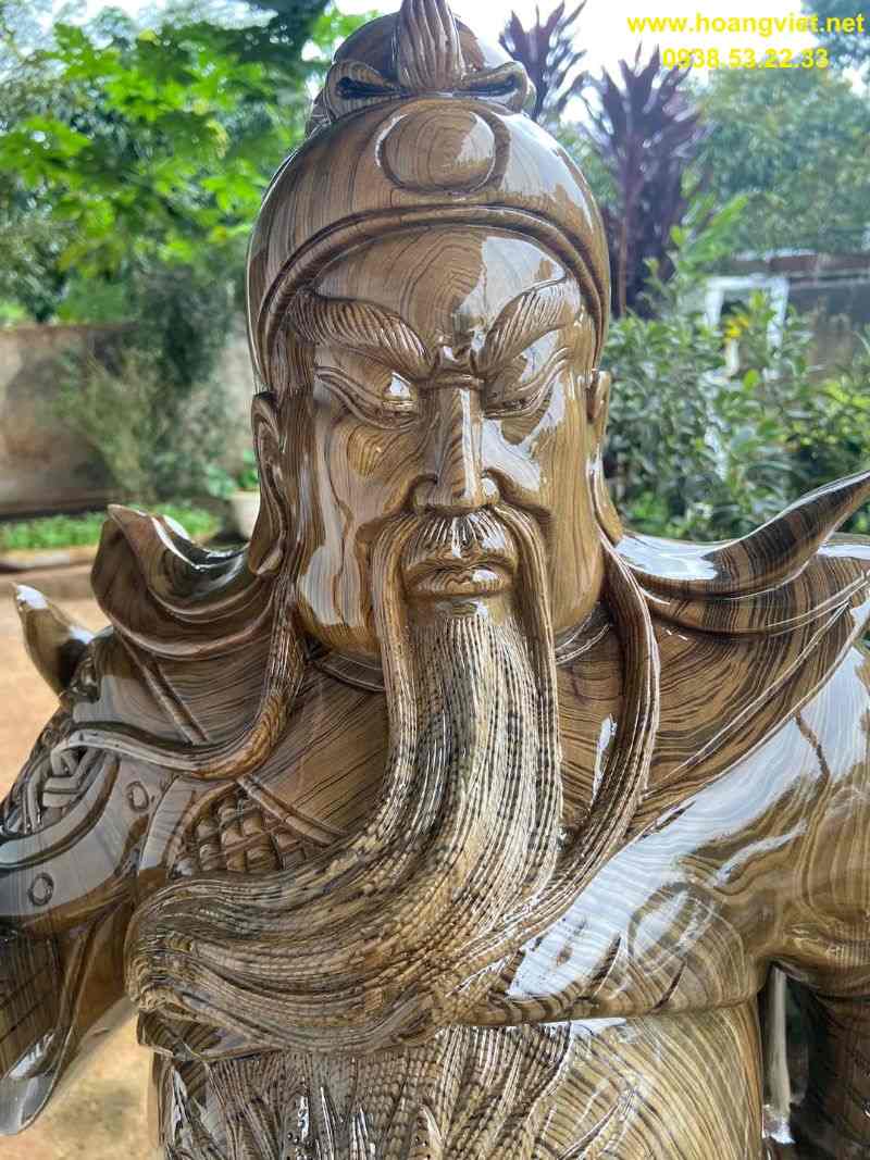 Tượng quan công gỗ thủy tùng cao 1m6 rộng 60cm Tượng quan công gỗ thủy tùng cao 1m6 rộng 60cm