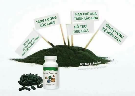 TẢO XOẮN CÔ ĐẶC CHLOROSPIRULINA UNICITY