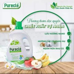 Nước rửa chén bát sạch sinh học hữu cơ Organic Purecle