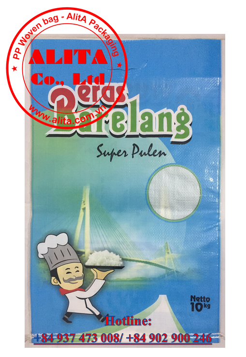 Bao bì đựng gạo BOPP in ống đồng Bao bì đựng gạo BOPP in ống đồng