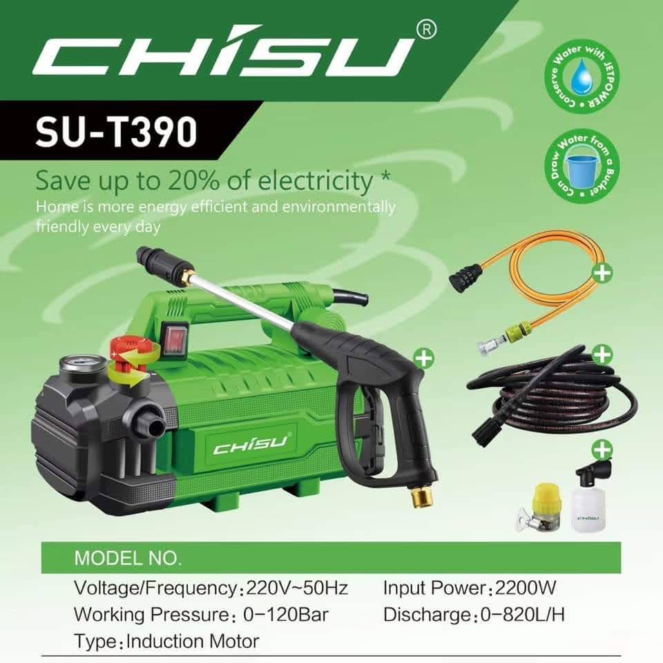 Máy rửa xe có chỉnh áp Chisu SU-T390 Máy rửa xe có chỉnh áp Chisu SU-T390