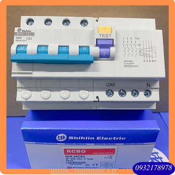 Cầu dao chống rò Shihlin 4 pha 63A - BHL34C63
