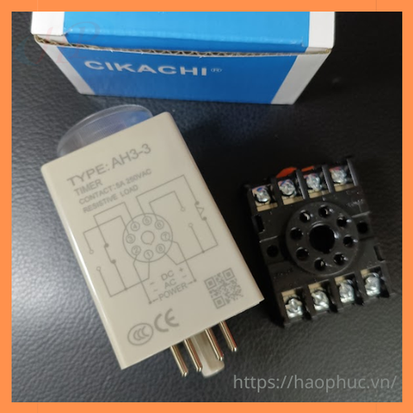 Rơ le thời gian AH3-3 CIKACHI 220VAC