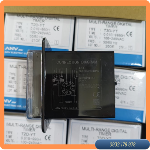 Timer điện tử 3 số (mặt tủ )T3D-YT 