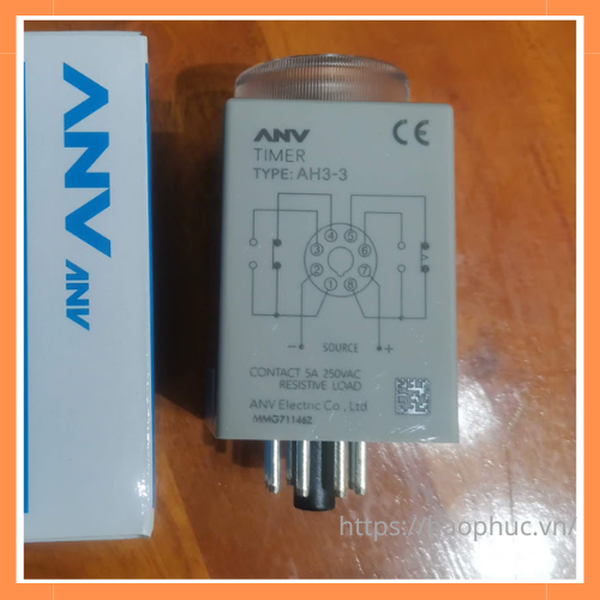Rơ le thời gian AH3-3 ANV 220VAC