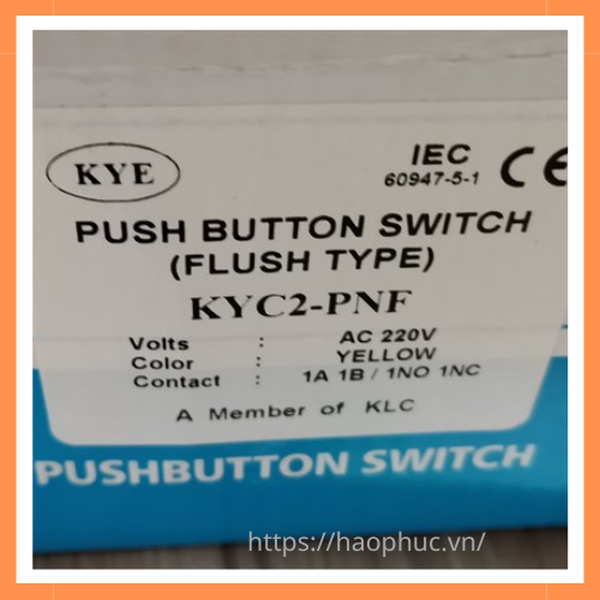 Nút nhấn không đèn KYC2-PNF