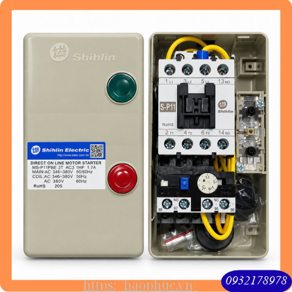 Bộ khởi động từ hộp Shihlin MS-P11PBE