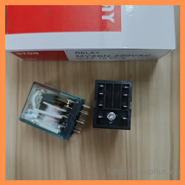 Rơ le trung gian 8 chân dẹp 5A MY2SN