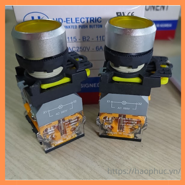 Nút nhấn có đèn LED NP-115-B2-11D