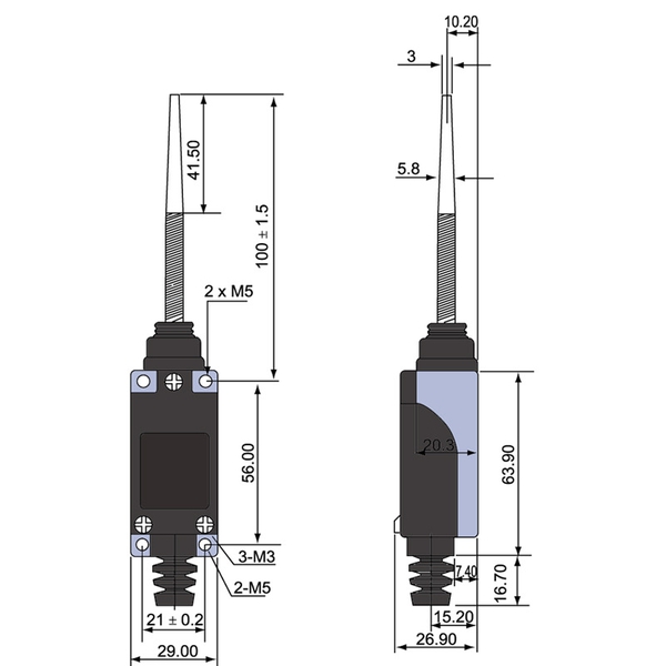 Công tắc hành trình TZ-8166