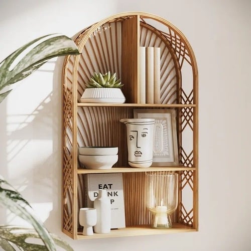 Kệ mây treo tường Tĩnh Lộc đa dụng trang trí mọi không gian
