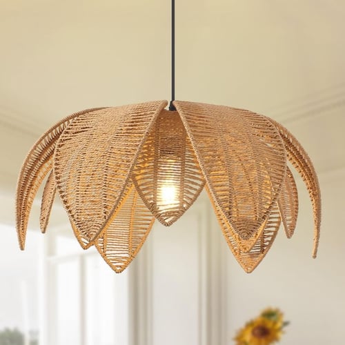 Đèn mây thả trần An Quang ánh sáng dịu tạo chiều sâu