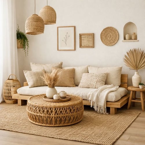 Khám Phá Nghệ Thuật Trang Trí Phòng Khách Với Mây Tre: 5 Công Thức Dễ Thực Hiện & Ý Tưởng “Vacation At Home”