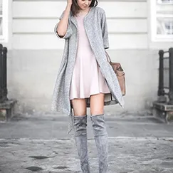 ĐẦM SUÔNG LEN  - HÀNG NHẬP - MS1449