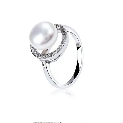 Nhẫn bạc ngọc trai Overwelme