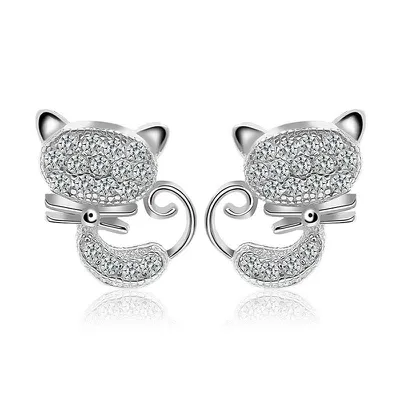 Bông tai kim cương Love To Cat