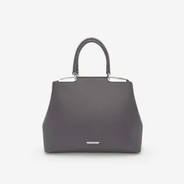 Túi Xách Tay Nhấn Kim Loại - Màu Đen Xám