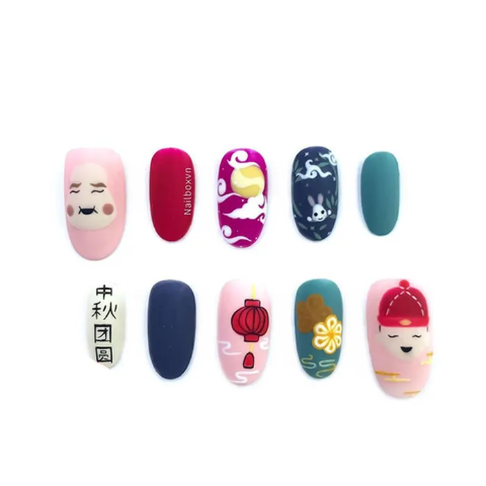 Bộ móng giả dễ thương cao cấp Handmade MSI584