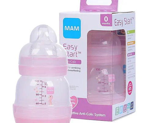 Bình sữa Mam Easy Start Anticolic 130ml (hồng)