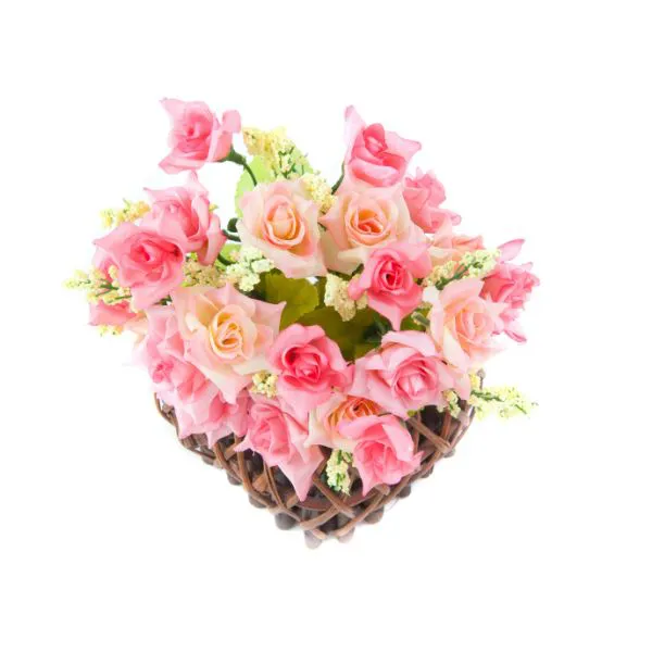 Giỏ hoa hồng nhiều màu